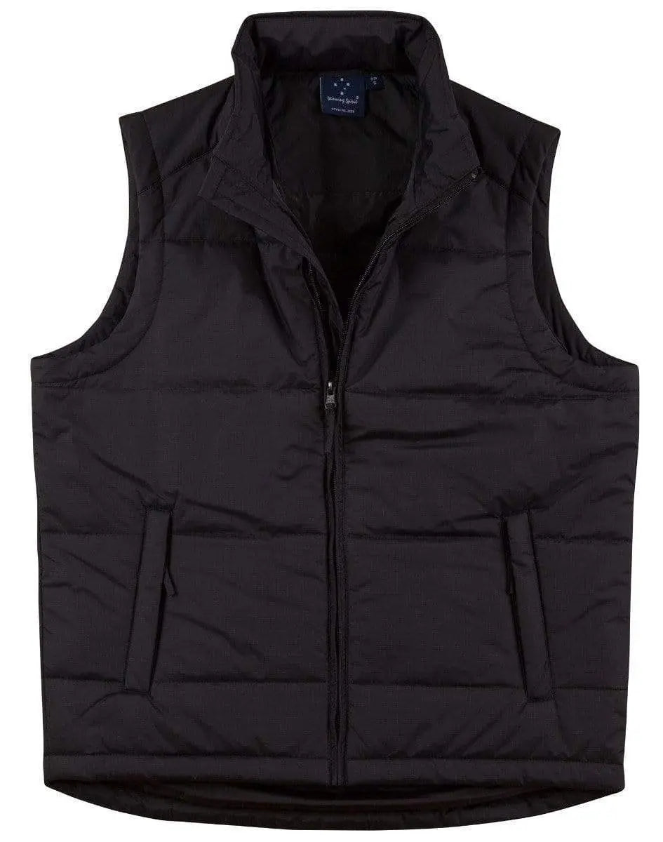 Winning Spirit Padded Vest Men's Jk29 Casual Wear Winning Spirit Black S